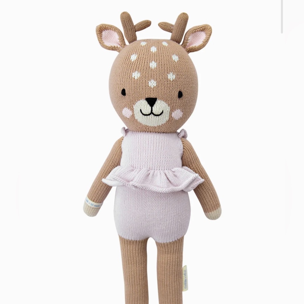 Set - cuddle + kind 20” Violet the Fawn (regular size) and 10x10 print